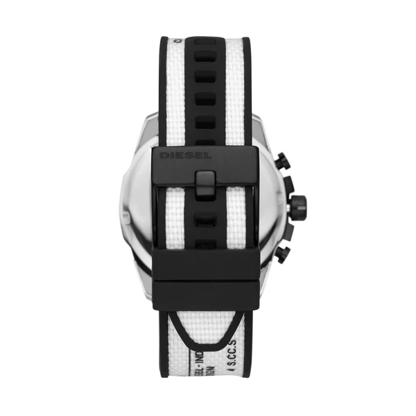 Diesel Baby Chief Chronograph Men's Watch - Black Dial, Stainless Steel Bracelet - Image 3