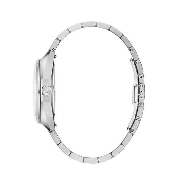 Bulova Jet Star 96B415 Men's Quartz Watch - 40mm Stainless Steel Case, Black Dial, Stainless Steel Bracelet - Image 4