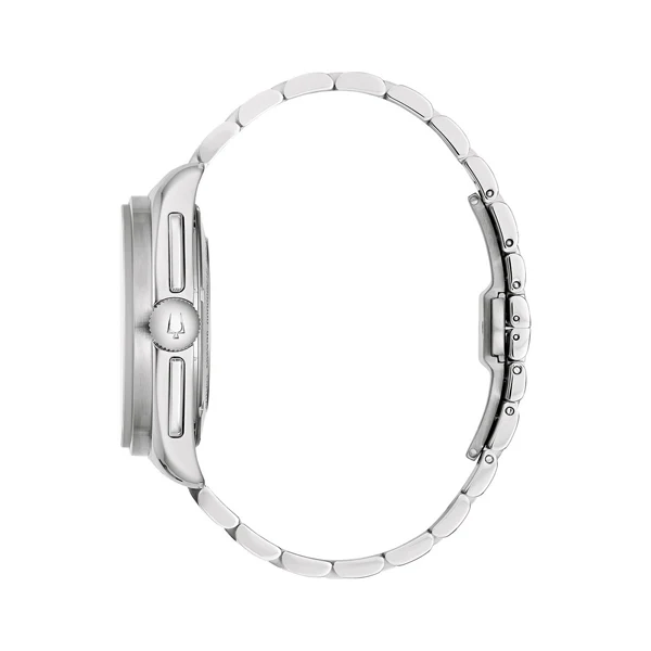 Bulova Lunar Pilot 96K111 Chronograph – Black Dial, 43.5mm Steel Case, Extra Leather Strap - Image 5