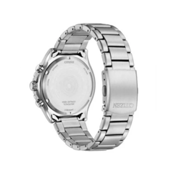 Citizen CA4500-91A Men's Eco-Drive Chronograph Watch - 44mm White Dial, Stainless Steel Bracelet - Image 3