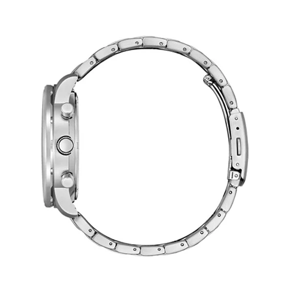 Citizen CA4500-91A Men's Eco-Drive Chronograph Watch - 44mm White Dial, Stainless Steel Bracelet - Image 4