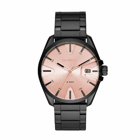 Diesel DZ1904 MS9 Men's Watch - Rose Gold Dial, Black Stainless Steel Bracelet - Image 3
