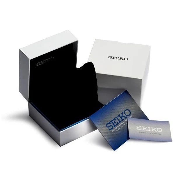 Seiko Watches Mod. Seiko SSB347P1 Men's Quartz Chronograph Watch - Black Dial, Black Silicone Strap - Image 5